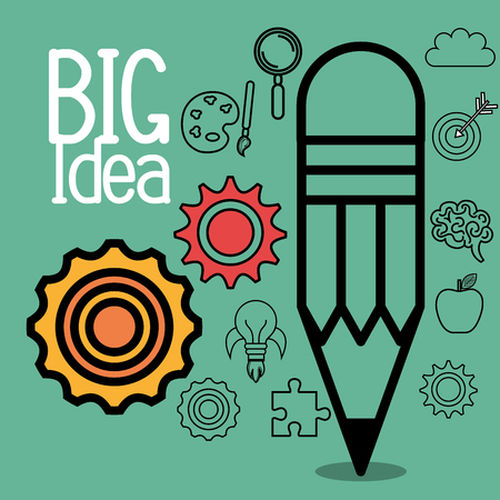 big idea design, vector illustration eps10 graphicのイラスト素材