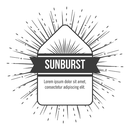 sunburst pattern design, vector illustration eps10 graphicのイラスト素材