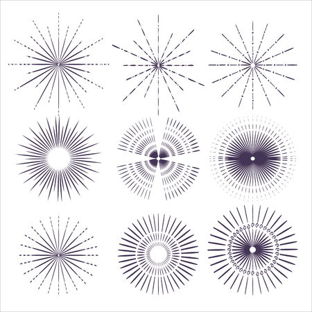 sunburst pattern design, vector illustration eps10 graphicのイラスト素材