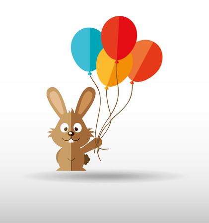 cute rabbit design, vector illustration eps10 graphicのイラスト素材