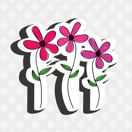 floral decoration design, vector illustration eps10 graphicのイラスト素材