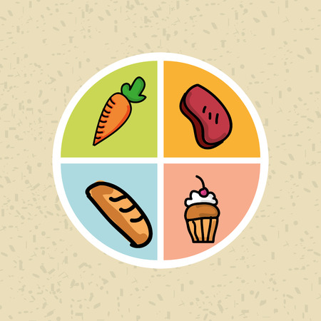 nutritive food design, vector illustration eps10 graphicのイラスト素材