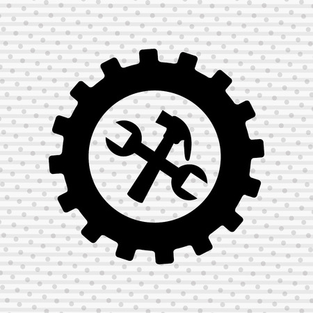 gears machine design, vector illustration eps10 graphicのイラスト素材