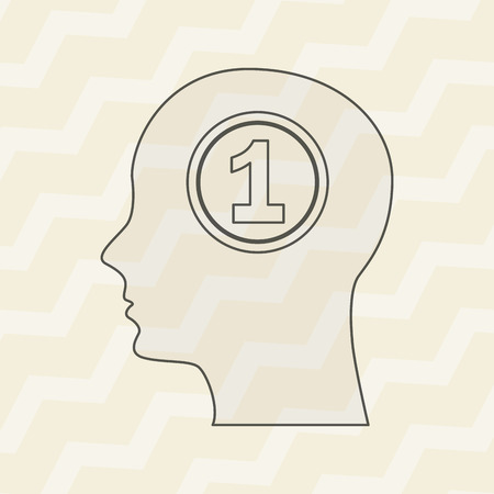 profile human design, vector illustration eps10 graphicのイラスト素材