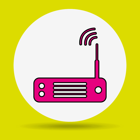 wireless signal design, vector illustrationのイラスト素材