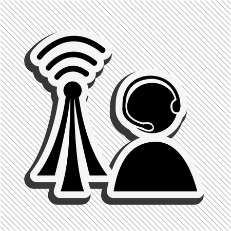 wireless signal design, vector illustration eps10 graphicのイラスト素材