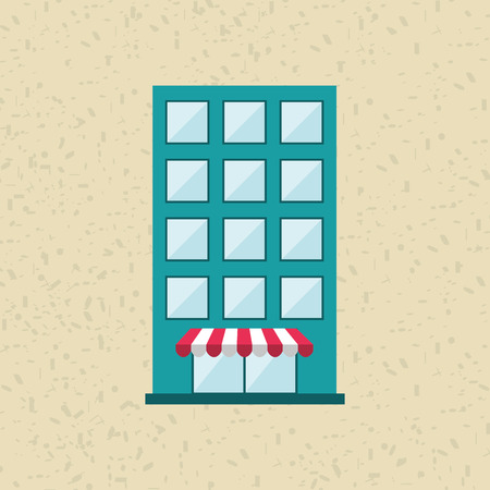 building front  design, vector illustration eps10 graphicのイラスト素材