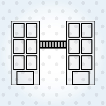 building front  design, vector illustration eps10 graphicのイラスト素材