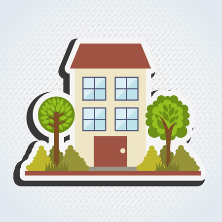 building front  design, vector illustration eps10 graphicのイラスト素材