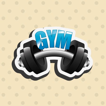 gym concept design, vector illustration eps10 graphicのイラスト素材