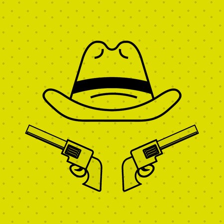 wild west icon  design, vector illustration eps10 graphicのイラスト素材