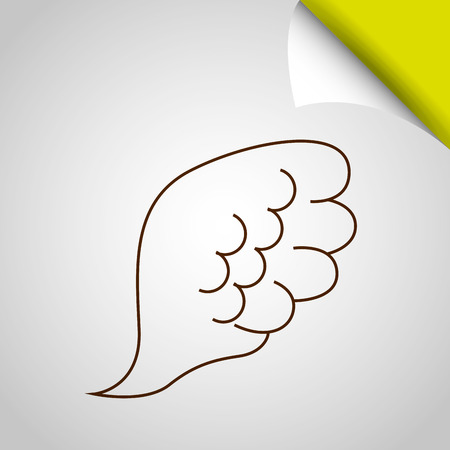 angels wings design, vector illustration eps10 graphicのイラスト素材