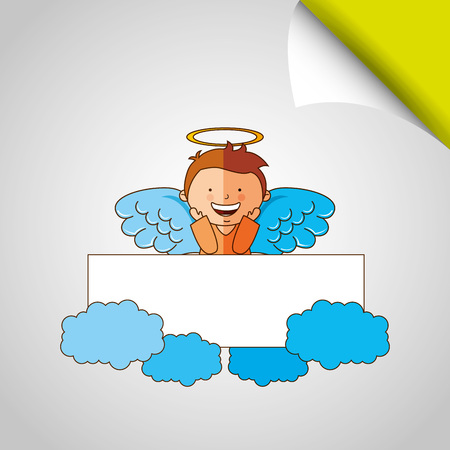 cute angel design, vector illustration eps10 graphicのイラスト素材