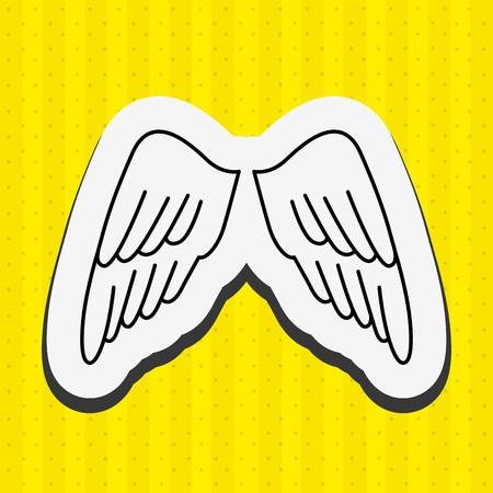 angels wings design, vector illustration eps10 graphicのイラスト素材