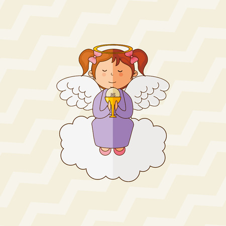 cute angel design, vector illustration eps10 graphicのイラスト素材