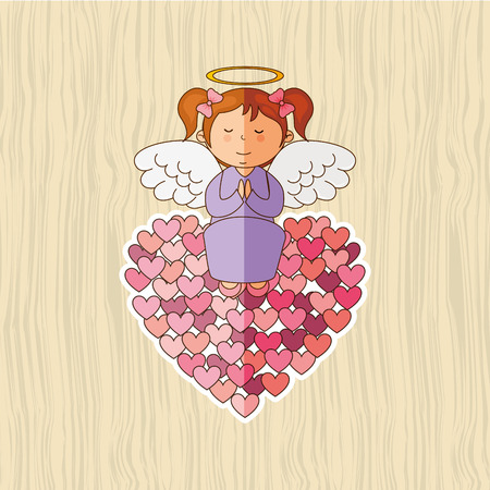 cute angel design, vector illustration eps10 graphicのイラスト素材