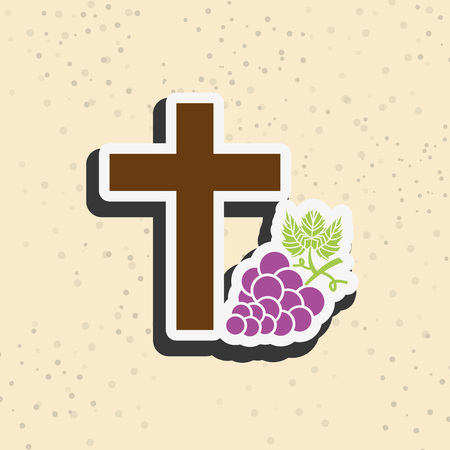 catholic icon design, vector illustration eps10 graphicのイラスト素材