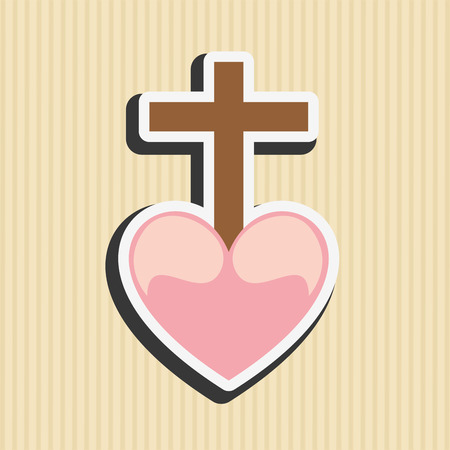 catholic icon design, vector illustration eps10 graphicのイラスト素材