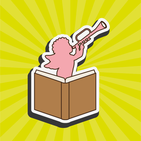 cute angel design, vector illustration eps10 graphicのイラスト素材