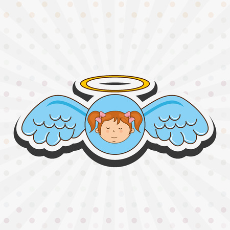 cute angel design, vector illustration eps10 graphicのイラスト素材