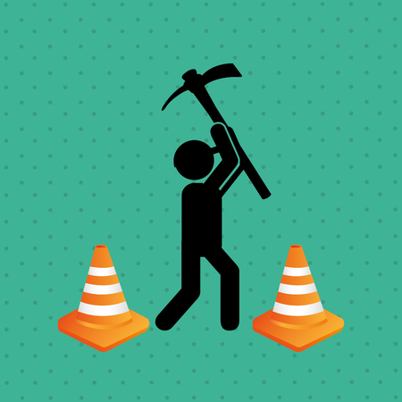 under construction design, vector illustration eps10 graphicのイラスト素材