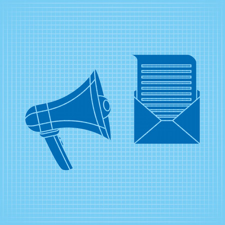 mail concept design, vector illustration eps10 graphicのイラスト素材