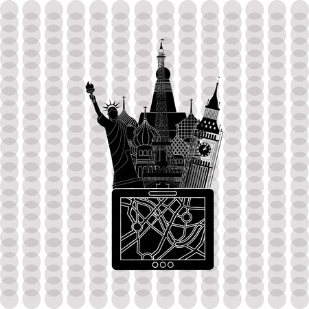 travel concept design, vector illustration eps10 graphicのイラスト素材