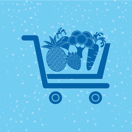 vegetable purchasing design, vector illustration eps10 graphicのイラスト素材