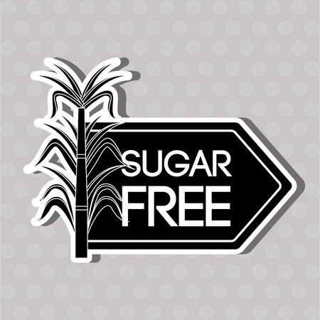 sugar free design, vector illustration eps10 graphicのイラスト素材