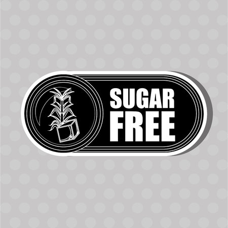 sugar free design, vector illustration eps10 graphicのイラスト素材
