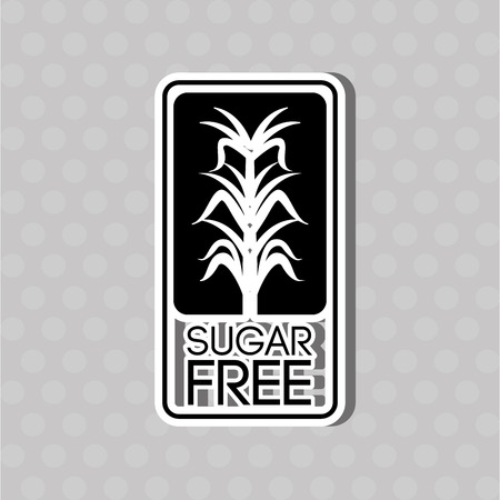 sugar free design, vector illustration eps10 graphicのイラスト素材