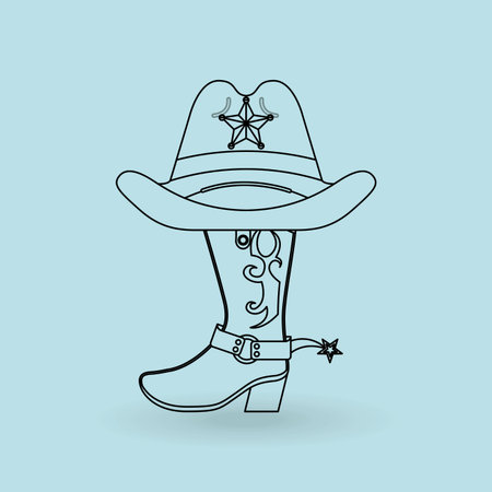 wild west icon  design, vector illustration eps10 graphicのイラスト素材