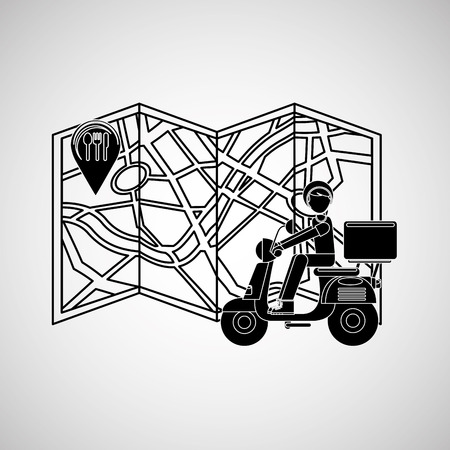 food delivery design, vector illustration eps10 graphicのイラスト素材