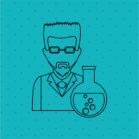 scientific laboratory design, vector illustration eps10 graphicのイラスト素材