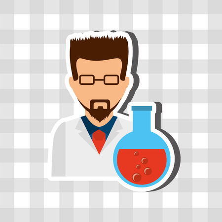 scientific laboratory design, vector illustration eps10 graphicのイラスト素材