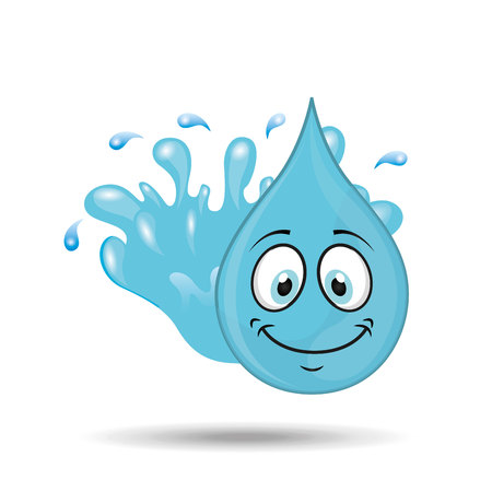 water character design, vector illustration eps10 graphicのイラスト素材