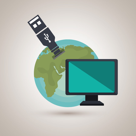 computer technology design, vector illustration eps10 graphicのイラスト素材