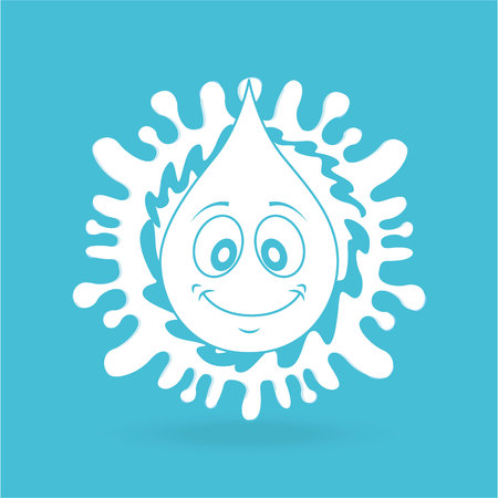 water character design, vector illustration eps10 graphicのイラスト素材