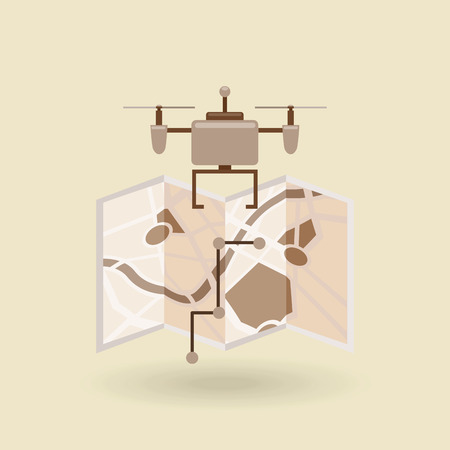 drone technology design, vector illustration eps10 graphicのイラスト素材