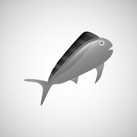 fish icon design, vector illustration eps10 graphicのイラスト素材