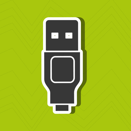 usb connection design, vector illustration eps10 graphicのイラスト素材