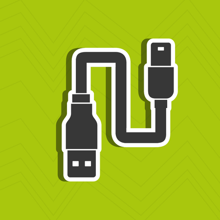 usb connection design, vector illustration eps10 graphicのイラスト素材