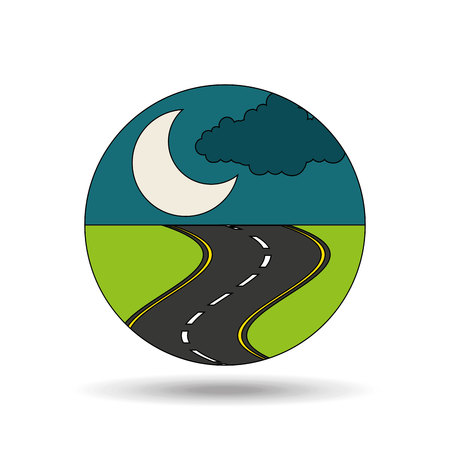 road sign design, vector illustration eps10 graphicのイラスト素材