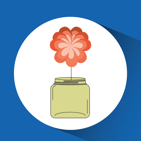 mason jar design, vector illustration eps10 graphicのイラスト素材