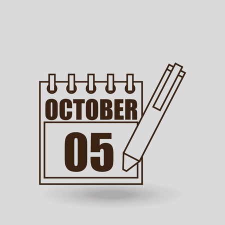 calendar icon design, vector illustration eps10 graphicのイラスト素材