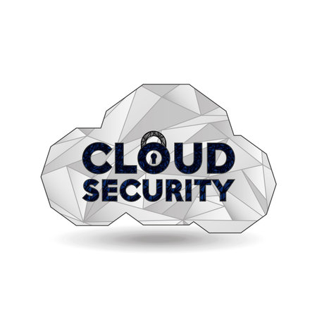 cloud security design, vector illustration eps10 graphic