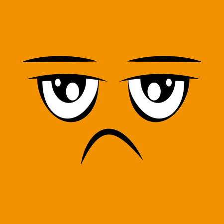 expressive faces design, vector illustration eps10 graphicのイラスト素材