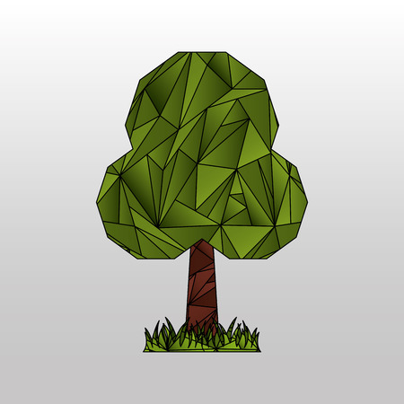 tree isolated design, vector illustration eps10 graphicのイラスト素材