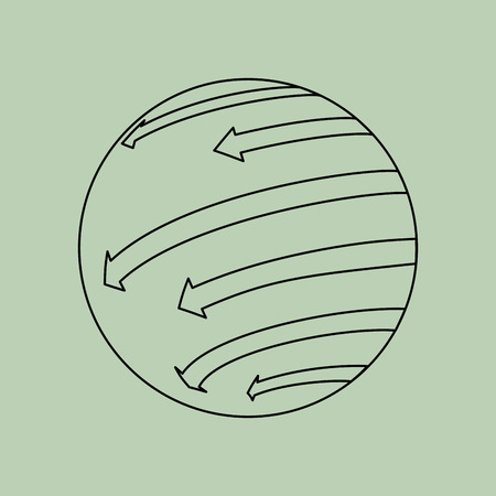 sphere icon design, vector illustration eps10 graphicのイラスト素材