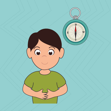 camping concept design, vector illustration eps10 graphicのイラスト素材